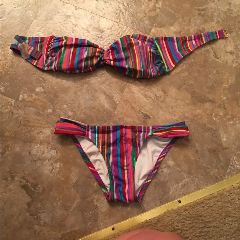 Victoria secret strapless bathing suit
